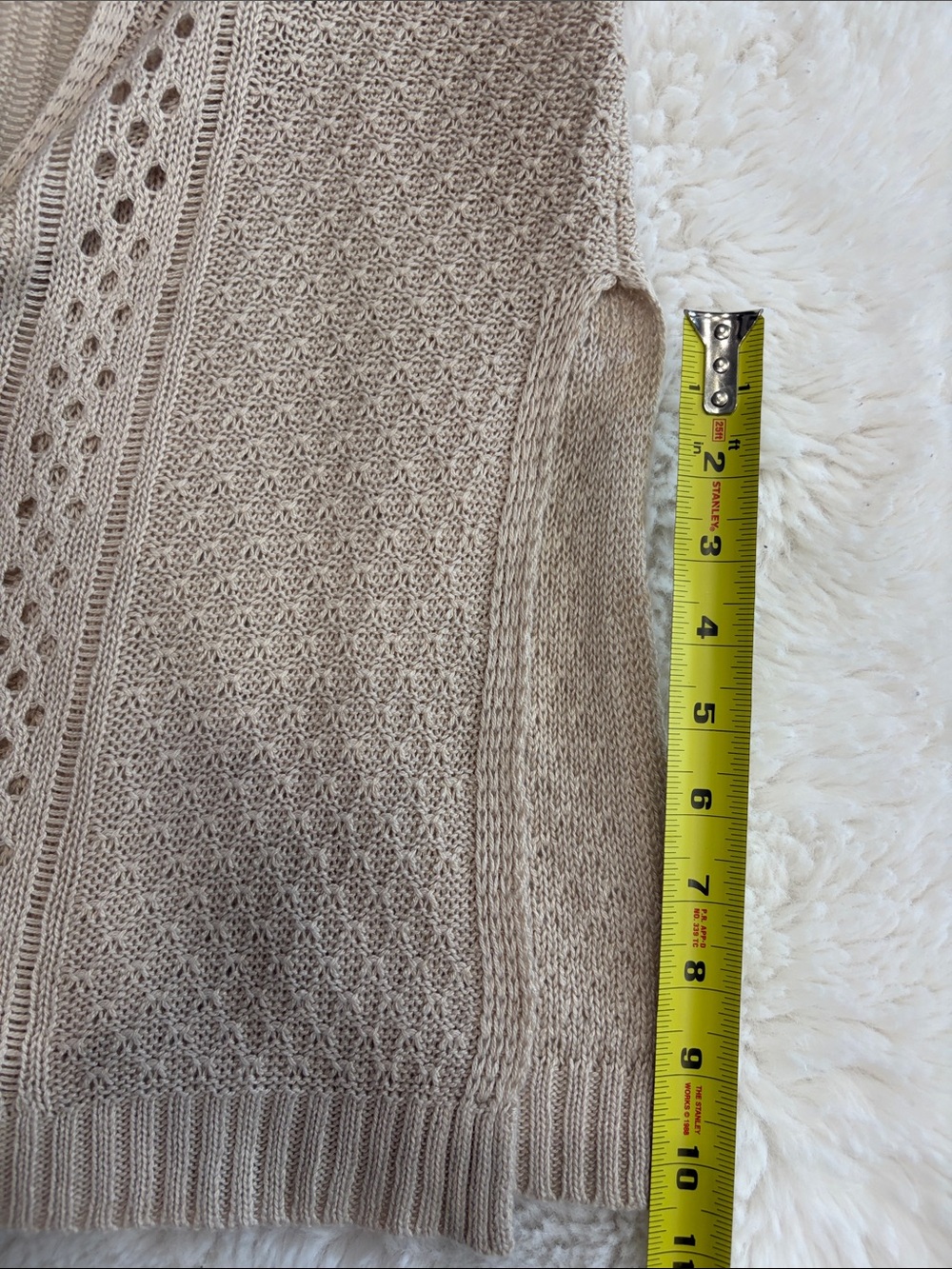 It’s Our Time,Size M,Women’s Cream Openfront Knit Cardigan Sweater - Picture 15 of 15